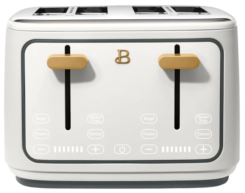 Beautiful 4-Slice Toaster 1700 W Electric Pop Up Toaster  (White)